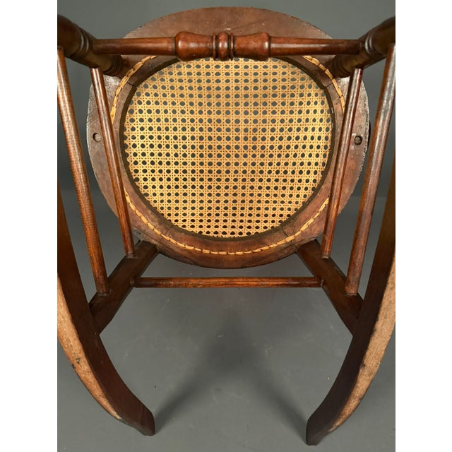 American Victorian Walnut Cane Side Chair (Circa 1880) For Sale - Image 12 of 13