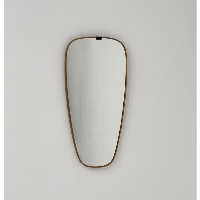 Mid-Century Asymmetric Kidney Wall Mirror by Schon Form, 1960s For Sale - Image 5 of 11