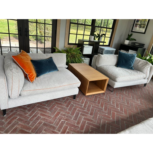 Modern Two Piece Montauk Sofa Company Sectional Sofa For Sale - Image 3 of 12