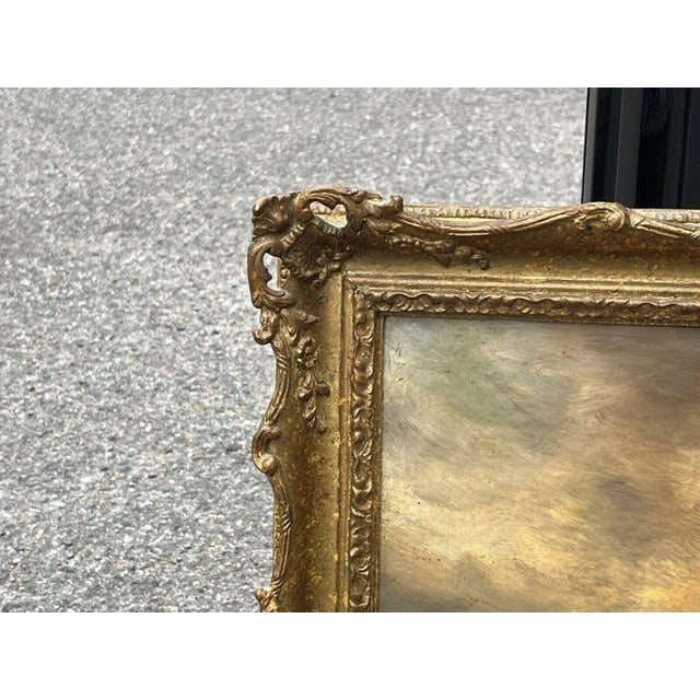 Paint Hendrik Dirk Kruseman Vanelten, Winter Landscape, Painting, Framed For Sale - Image 7 of 11