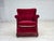 Danish Armchair in Red Velour and Ash, 1970s For Sale - Image 17 of 17