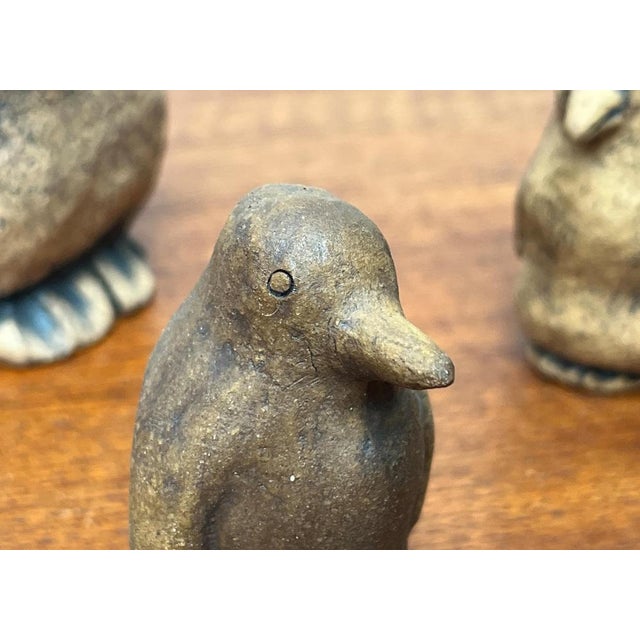 Brown Mid-Century German Studio Pottery Penguin Figurines from Worspweder Keramik, 1960s, Set of 5 For Sale - Image 8 of 15
