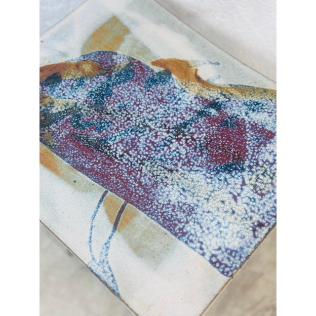 Eric O’Leary Ceramic Side Table For Sale In Charleston - Image 6 of 7