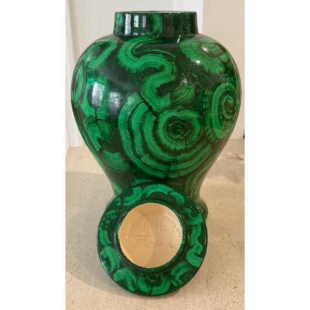 1980s Jean Roger Paris Large Glazed Urn For Sale - Image 5 of 12