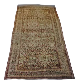 Distressed Antique Palatial Persian Rug- 11'4"x 25'6"