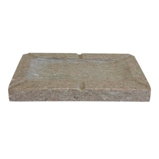 Vintage Rectangular Stone Ashtray or Trinket Dish For Sale
