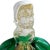 Beautiful vintage Murano hand blown green, red, white and gold flecks Italian art glass woman figure. The piece looks to...
