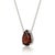 Contemporary Garnet Pear Cut 925 Silver Necklace, January Birthstone Necklace For Sale - Image 3 of 3