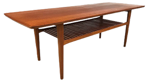 Large Mid-Century Danish Teak Coffee Table, 1960s