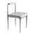 Art Deco "Audrey" Chair, Stainless Steel, Bronze Details, Tailor Made Leather For Sale - Image 3 of 8