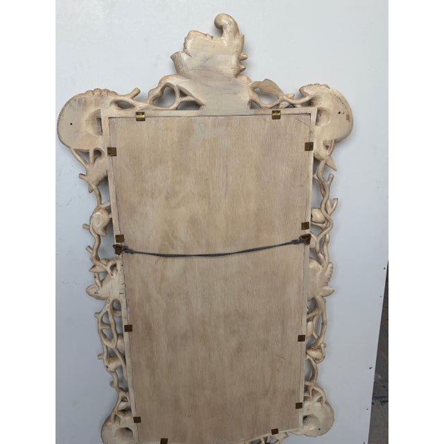 Italian Hand-Carved Grotto Shell & Coral Reef Mirror with Beveled Glass For Sale - Image 17 of 18
