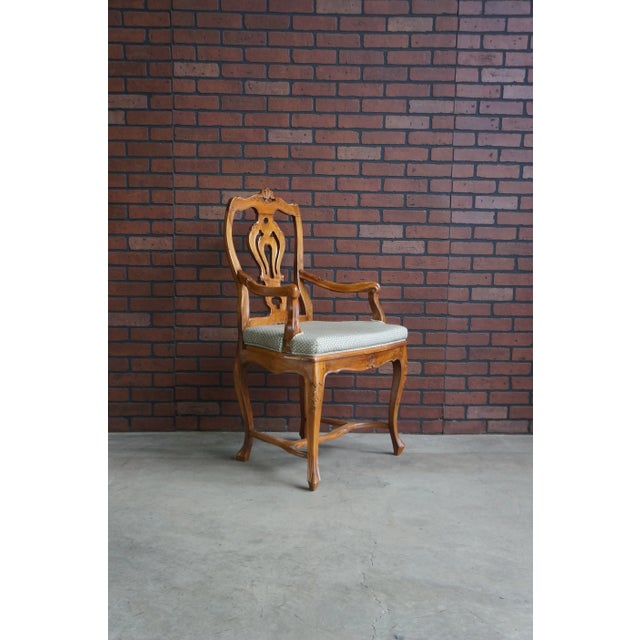 Antique Hand Carved French Splat Back Dining Chairs ~ Set of 8 For Sale - Image 12 of 13