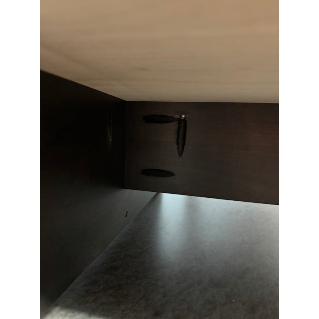 Charcoal Room & Board Hudson Two Drawer Nightstand For Sale - Image 8 of 12