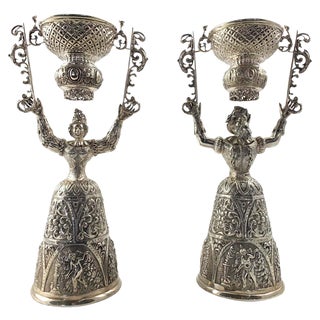 19th Century Silver Wager Cups, Set of 2 For Sale