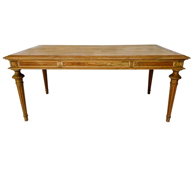 Restoration Hardware French Farmhouse Salvaged Oak Rectangular Dining Table For Sale In San Diego - Image 6 of 11