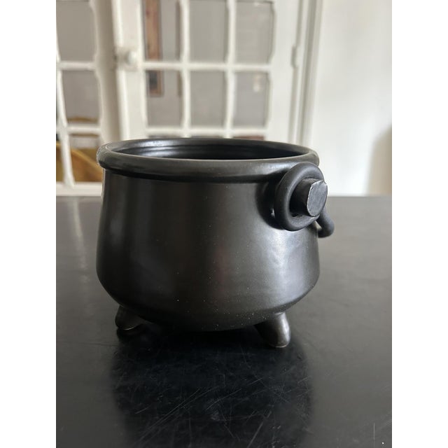 Black Ceramic Trinket Tray from Arts Ceram, 1950s For Sale - Image 8 of 11