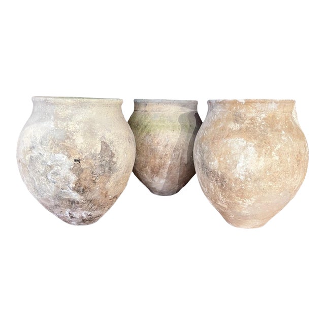 18th Century Spanish Set of 3 Jars (5 Sets Available) For Sale
