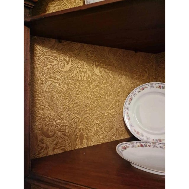 Brown Antique Corner Cabinets, Set of 2 For Sale - Image 8 of 9
