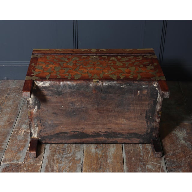 Antique Anglo-Indian Padauk Chest, 1860 For Sale - Image 14 of 17