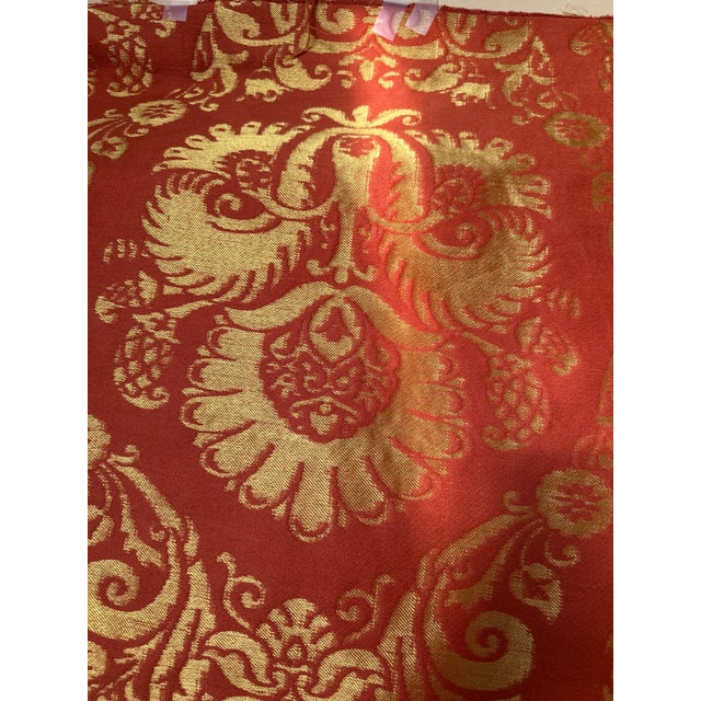 Silk Tapestry Fabric From 1950 For Sale - Image 9 of 12