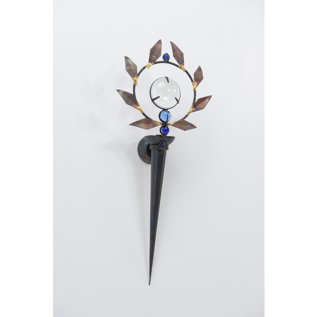 1990s Vintage Olympia Wall Sconce by Mark Brazier-Jones, 1990s For Sale - Image 5 of 12