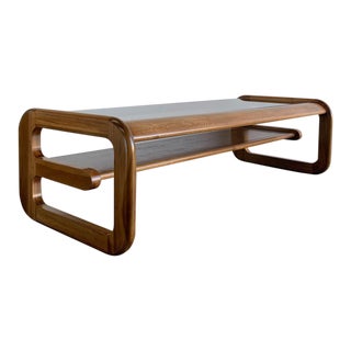1970s Lou Hodges Oak Coffee Table For Sale