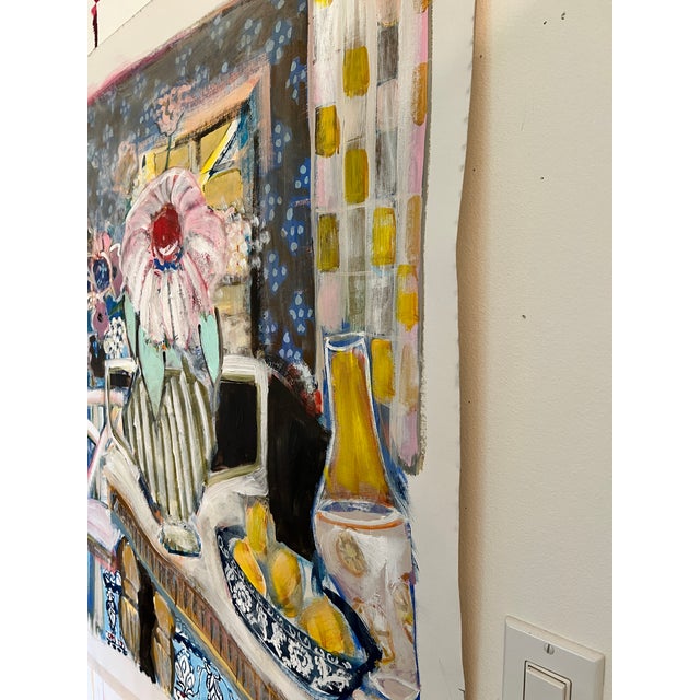 2020s Calico Cat Large Cat Painting Original Art by Shann Spishak For Sale - Image 5 of 9