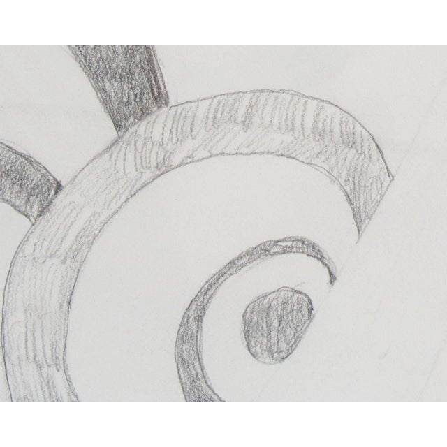 Abstract Charcoal Drawing by James L. Bruch For Sale - Image 4 of 8