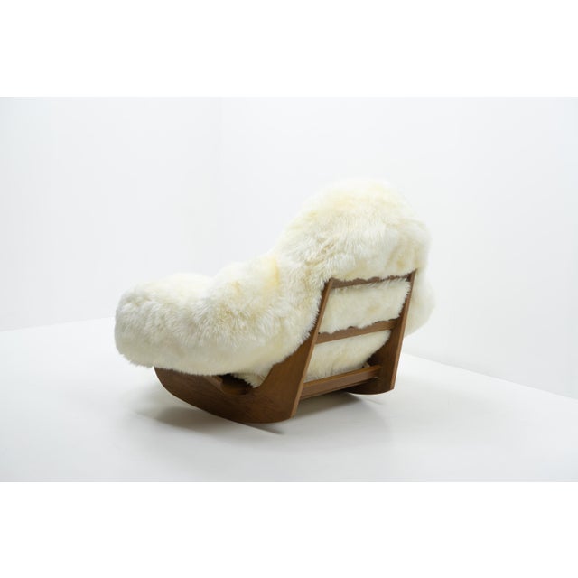 Wood Vintage Rocking Yeti Chair by Mario Scheichenbauer for Elam, Italy, 1960s For Sale - Image 7 of 15