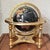 Late 20th Century Black World Globe With Semiprecious Gemstones on Brass Base For Sale - Image 6 of 8