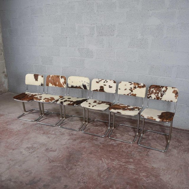 Vintage Ponyhide Chairs, Set of 6 For Sale - Image 4 of 18