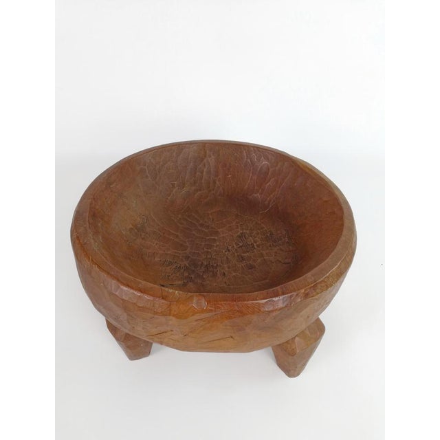 Large Tribal African Coffe Table in Carved Wood with Legs For Sale - Image 12 of 18