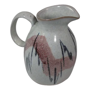 1970s Studio Pottery Jug/ Pitcher With Handle