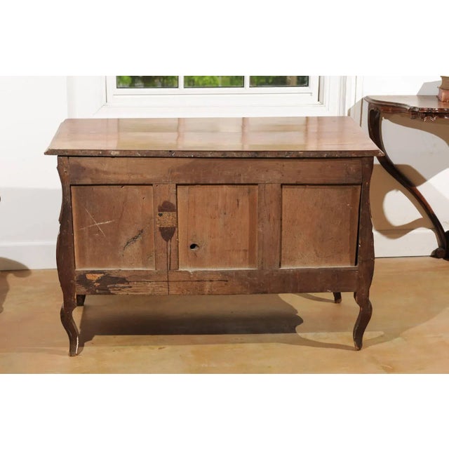 1730s French Period Louis XV Walnut Two-Drawer Commode For Sale - Image 12 of 13