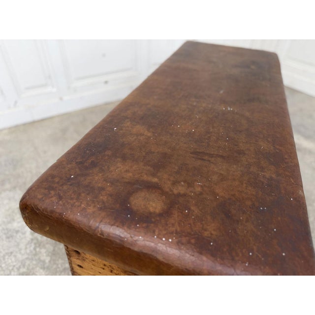 Leather Pommel Horse Bench, 1940 For Sale - Image 6 of 9