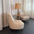 1950s 1950s Edward Wormley for Dunbar Teardrop Slipper Chairs With Snack Table Floor Lamp For Sale - Image 5 of 13