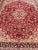 Textile Vintage Mashad Rug With Floral Medallion Design in Red and Cream For Sale - Image 7 of 11