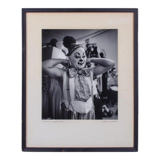 Al White, Ringling Bros. Circus Clown, Photograph by Richard Stacks, 20th Century For Sale