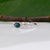 Metal Indicolite Tourmaline Ring With Natural Diamond Accents: Solid 14k Gold, Size 6.75 For Sale - Image 7 of 10