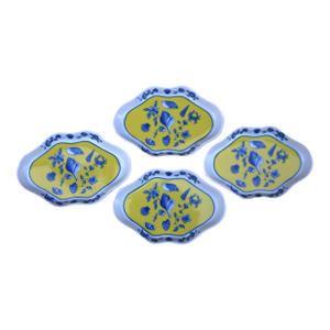 1988 Coastal Small Leaf Dish Costa Azzurra by Lynn Chase-Set of 4