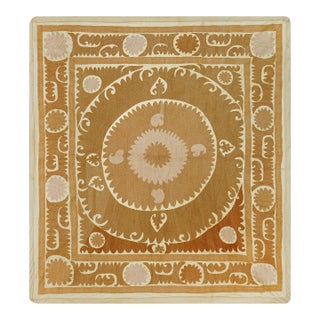 Suzani Tablecover Decorative Tablecloth for Home 3'7'' X 3'9'' For Sale