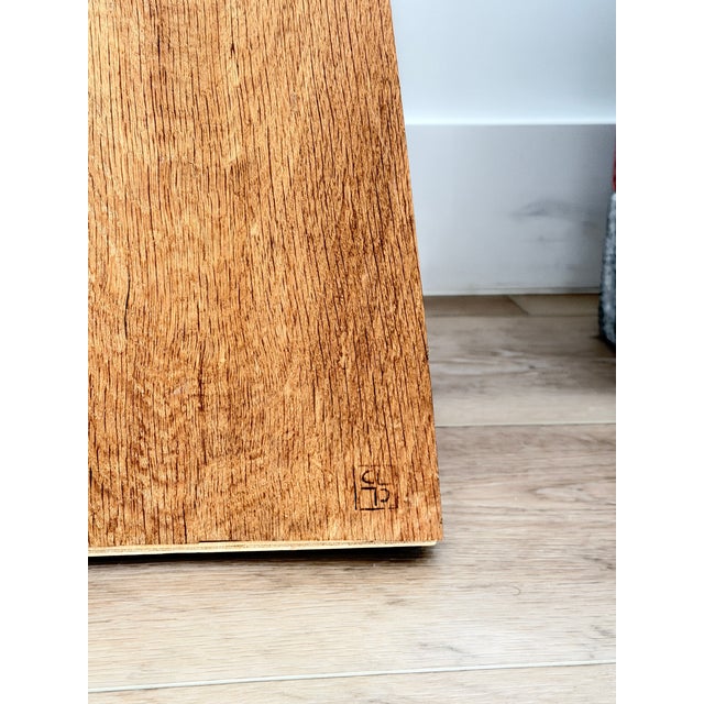 Contemporary Pair of Christian Liaigre Nagato Side Tables | Signed White Oak For Sale - Image 3 of 5