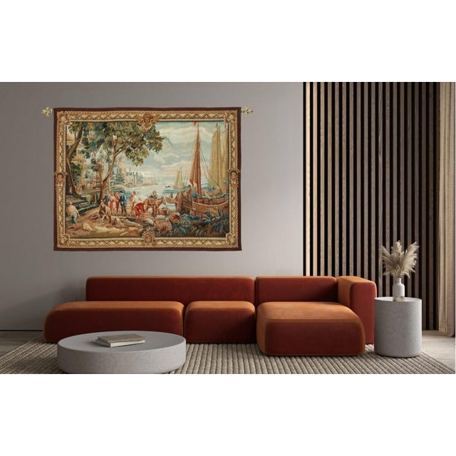 The ""Return of the Fisherman"" tapestry is based on an original design by David Teniers II (1610-1690) and was woven in...