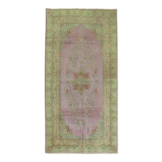 Vintage Purple Turkish Rug, 3'6'' x 6'7'' For Sale