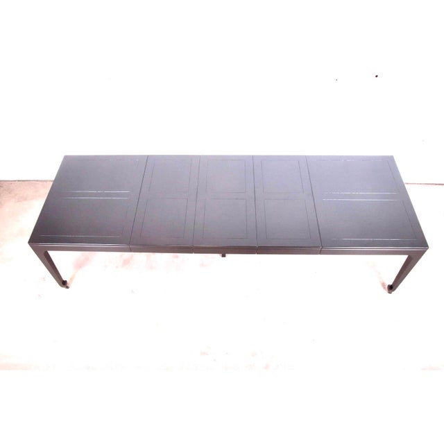 An exceptional mid-century modern extension dining table designed by Michael Taylor for Baker Furniture’s celebrated Far...