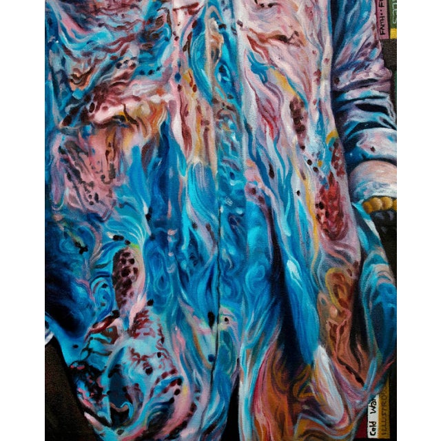 2020s School of Thought 1, Oil and Acrylic Painting on Canvas, 2021 For Sale - Image 5 of 6