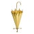 Hollywood Regency Polished Brass Umbrella-Shaped Stand For Sale