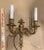 Vintage Spanish Gilded Brass 2-Light Sconce For Sale - Image 9 of 9