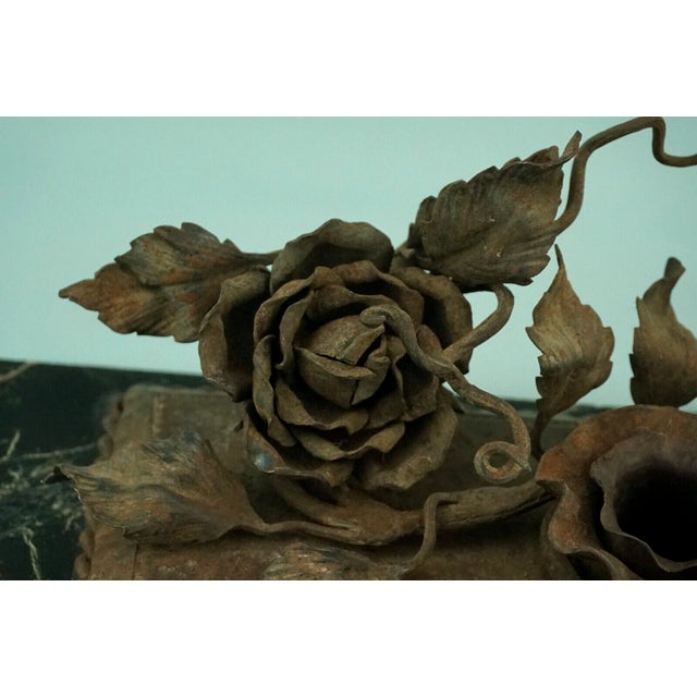 Antique Art Nouveau Inkwell in Wrought Iron, 1890s For Sale - Image 12 of 18