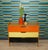 Charming Hallway Furniture Beautiful 1950s shoe cabinet, in a splayed design A special feature is the tri-colored fronts...
